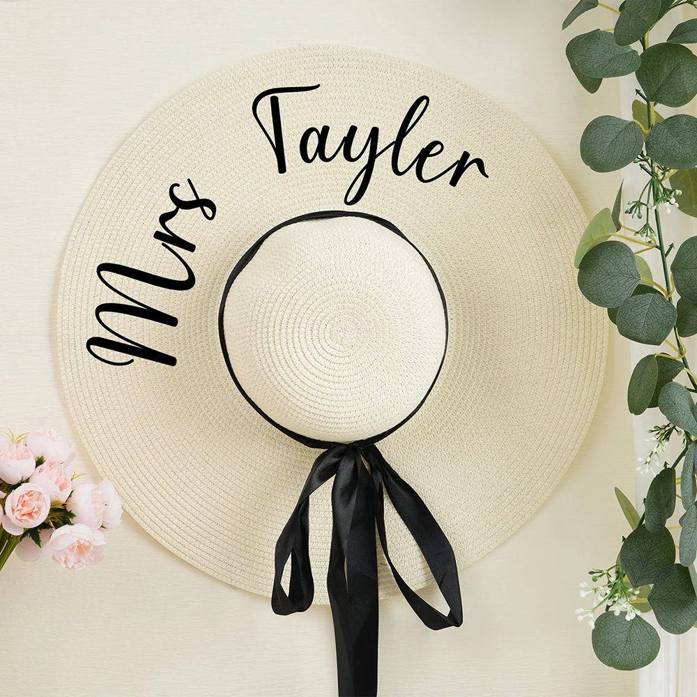 Custom Bride Summer Autumn Beach Floppy Sun Hat Pool Wedding Bachelorette Hen Party Bridal Shower Decoration Bridesmaid Gift
Custom Bride Summer Autumn Beach Floppy Sun Hat Pool Wedding Bachelorette Hen Party Bridal Shower Decoration Bridesmaid Gift