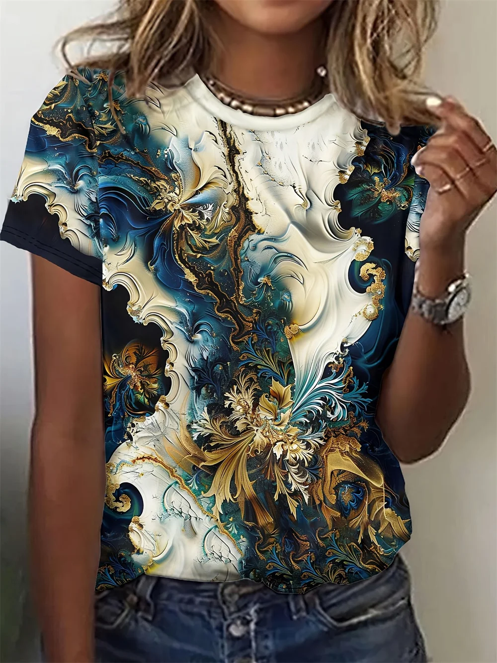 2025 3d Print Flower Women's T-Shirt 3d Casual Fashion Short Sleeve Simple Flower Female Clothes T Shirt For Women Daily Top
2025 3d Print Flower Women's T-Shirt 3d Casual Fashion Short Sleeve Simple Flower Female Clothes T Shirt For Women Daily Top