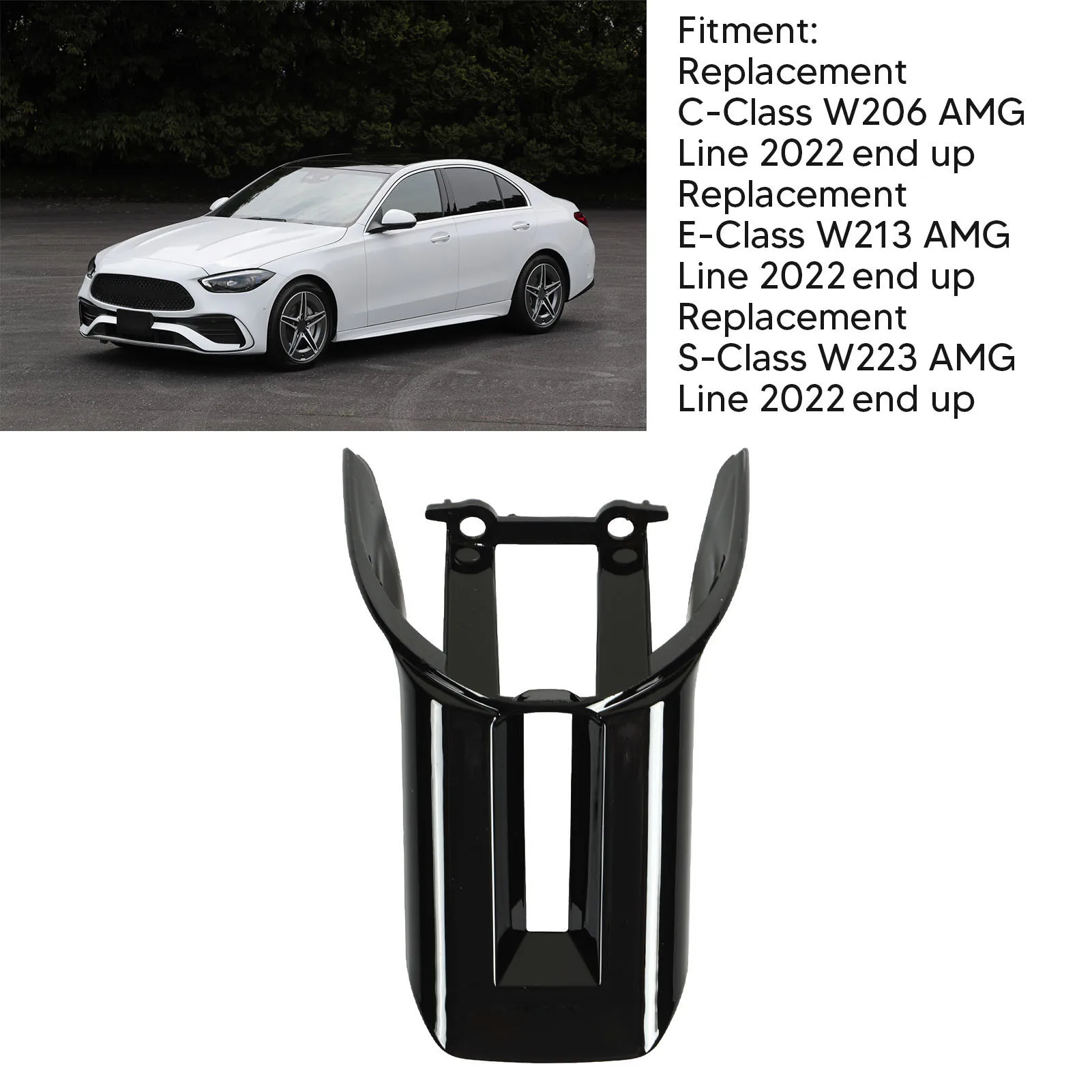 Steering Wheel Cover Trim Steering Wheel Sticker Wearproof Comfortable Touch Antiscratch for C-Class W206 AMG Line 2021 End Up
Steering Wheel Cover Trim Steering Wheel Sticker Wearproof Comfortable Touch Antiscratch for C-Class W206 AMG Line 2021 End Up