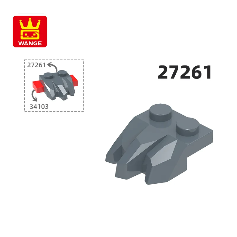 WANGE 27261 100g/135PCS Special 2 x 3 Plate with Rocks Building Blocks MOC Compatible with Brick Children Toys Gift Box
WANGE 27261 100g/135PCS Special 2 x 3 Plate with Rocks Building Blocks MOC Compatible with Brick Children Toys Gift Box