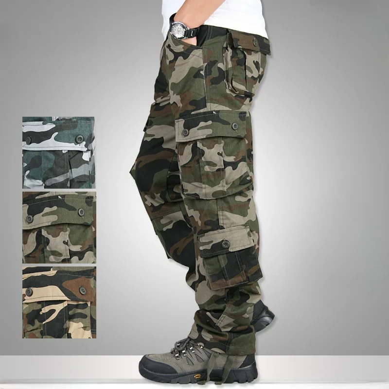 Camouflage Cotton Cargo Pants Men Casual Multi Pockets Straight Long Trousers Man Urban Overalls Outdoor Slim Fit Pant Clothing
Camouflage Cotton Cargo Pants Men Casual Multi Pockets Straight Long Trousers Man Urban Overalls Outdoor Slim Fit Pant Clothing