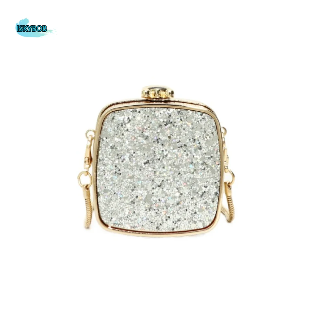Fashion Luxury Metal Chain Lipstick Wallet Mirror Sequin Small Chain Crossbody Bag Elegant Glitter Mini Clutch Bag Woman
Fashion Luxury Metal Chain Lipstick Wallet Mirror Sequin Small Chain Crossbody Bag Elegant Glitter Mini Clutch Bag Woman