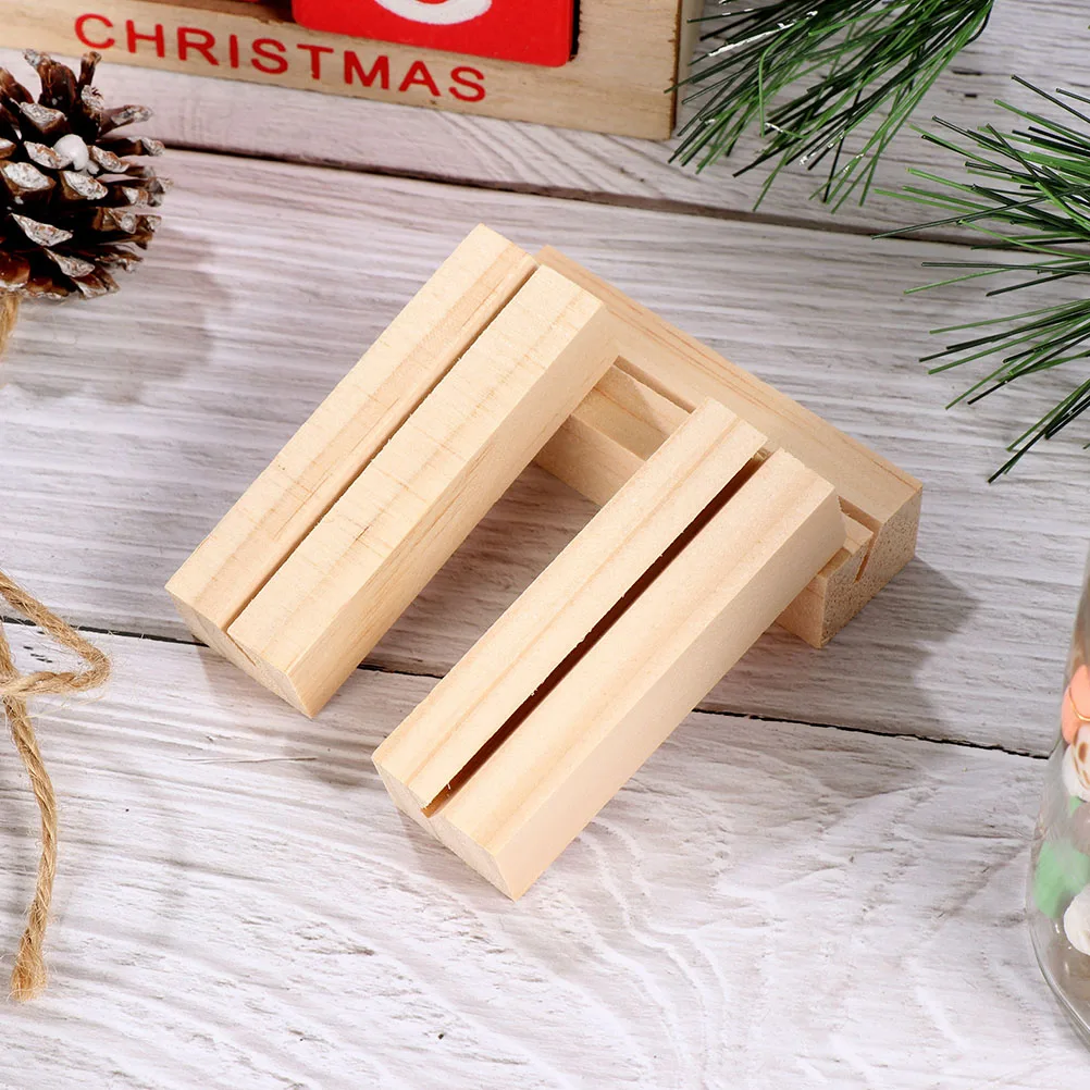 12pcs Wooden Card Holder Rectangular Stand Thick Desk Office Photo Display Business Cards Wedding Table Number Decor
12pcs Wooden Card Holder Rectangular Stand Thick Desk Office Photo Display Business Cards Wedding Table Number Decor
