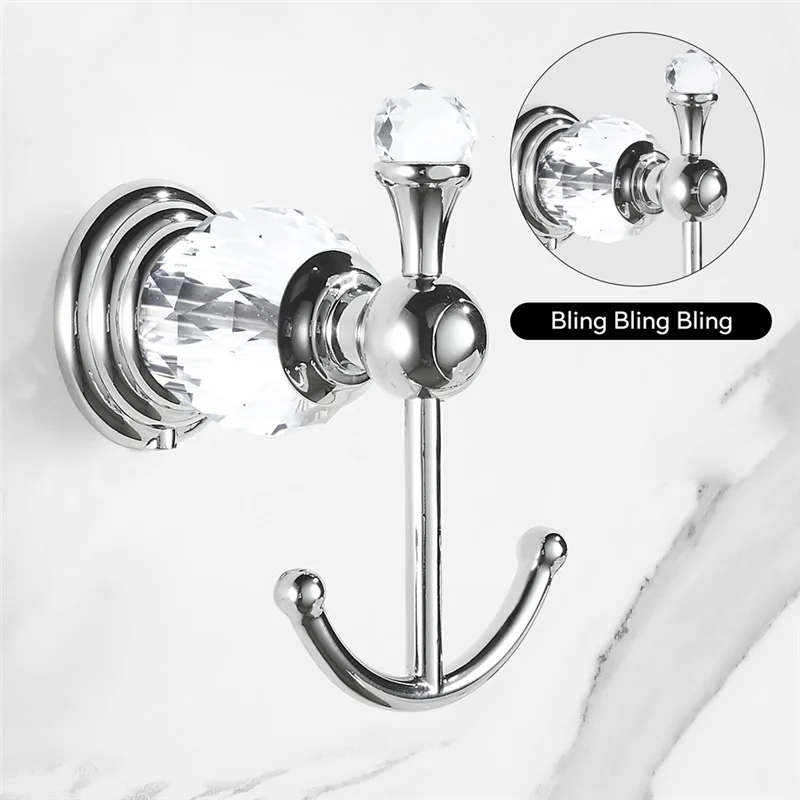 【Must-Haves】Crystal Towel Hook, Silver Robe Hooks, Bathroom Hand Towel Wall Hanger For Clothes Closet Wall Mounted Kitchen Durab
【Must-Haves】Crystal Towel Hook, Silver Robe Hooks, Bathroom Hand Towel Wall Hanger For Clothes Closet Wall Mounted Kitchen Durab