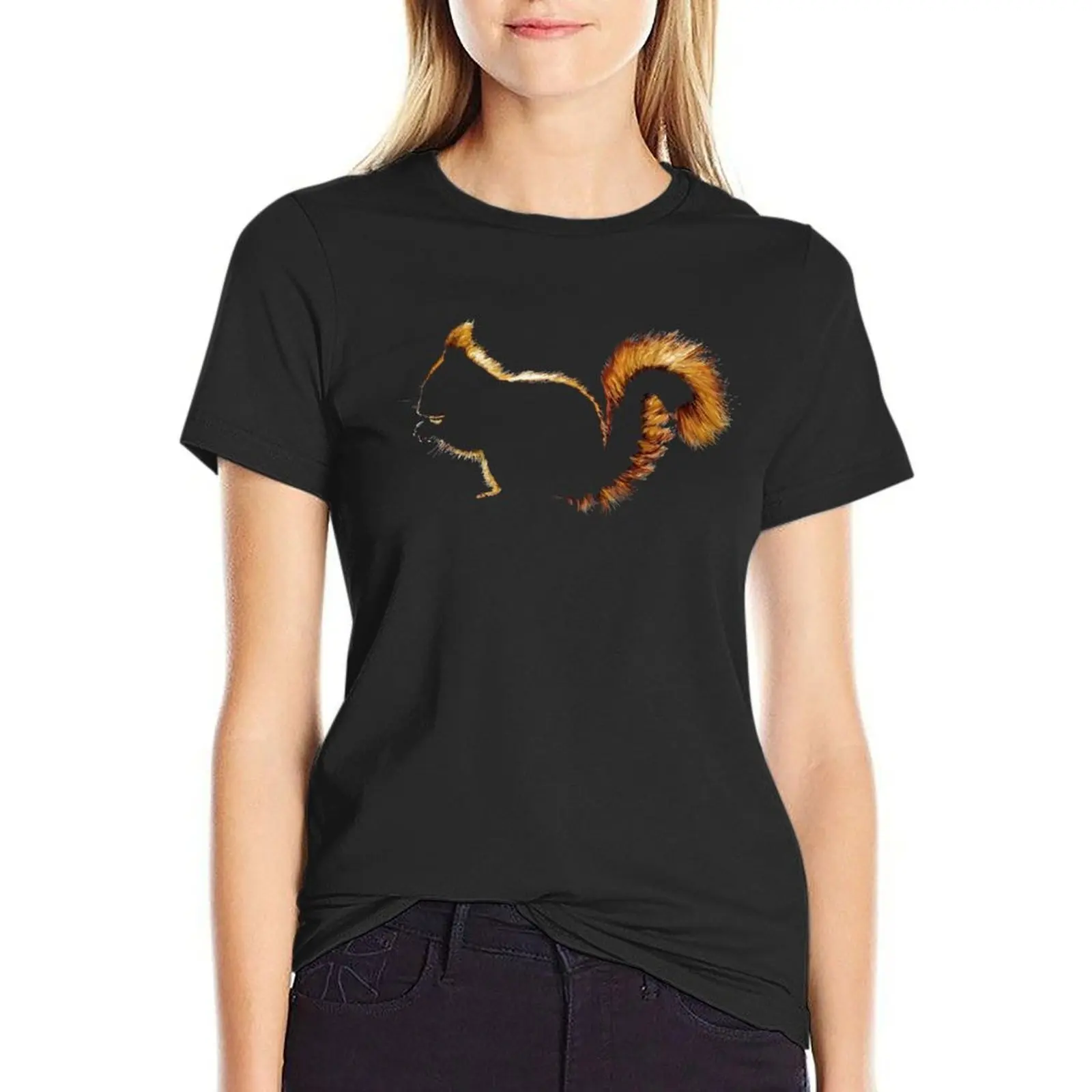 squirrel T-Shirt plus size tops quick drying vintage clothes ariat shirts for Women 
squirrel T-Shirt plus size tops quick drying vintage clothes ariat shirts for Women