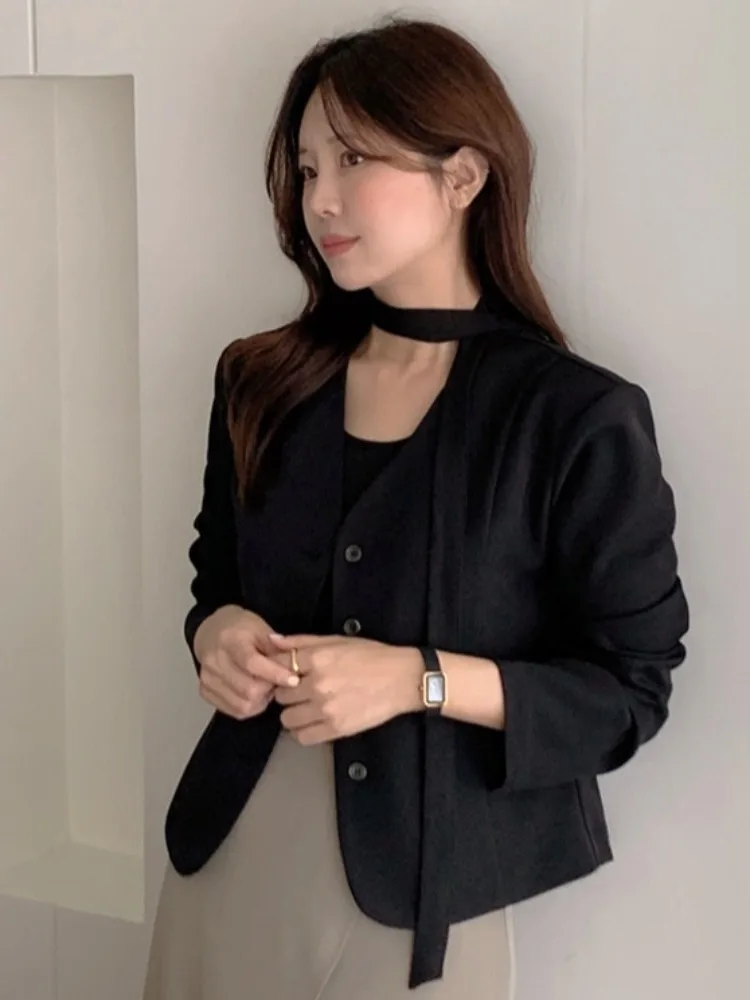Chic Autumnal Vintage V-Ne Belted Single-Button Long Sve Loose Casual Versatile Women's ort Coat Suit Outerwear
Chic Autumnal Vintage V-Ne Belted Single-Button Long Sve Loose Casual Versatile Women's ort Coat Suit Outerwear