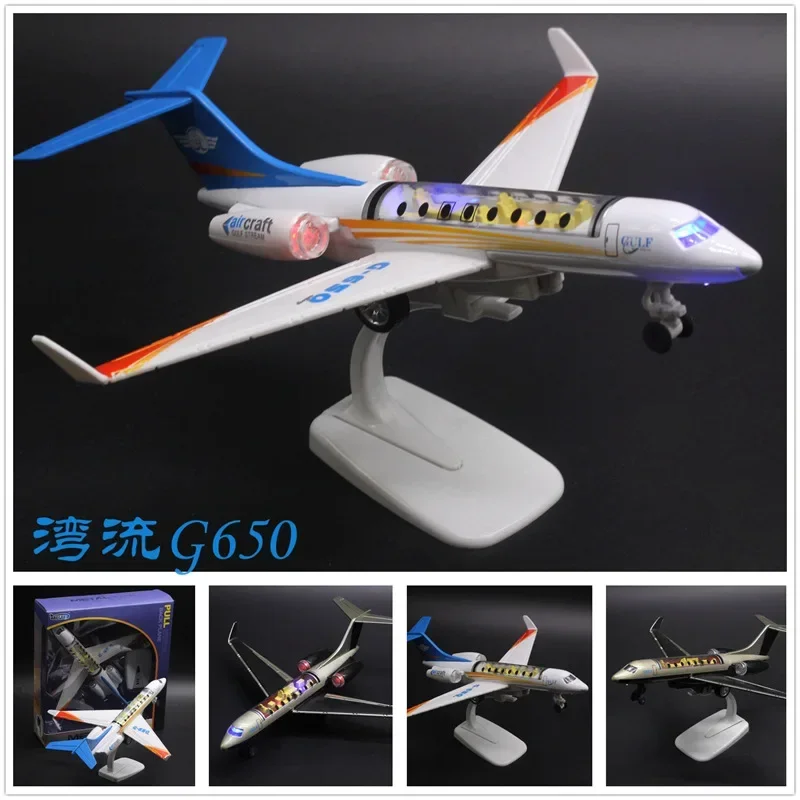 25.5CM Alloy Gulfstream G650 Business Jet Model with Display Stand Three Lights ARJ21 Children's Gift Recommendation Toys
25.5CM Alloy Gulfstream G650 Business Jet Model with Display Stand Three Lights ARJ21 Children's Gift Recommendation Toys