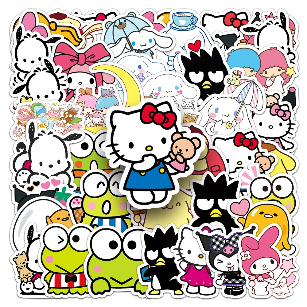 10/30/50 шт., водонепроницаемые аниме наклейки Hello Kitty Kuromi Cinnamoroll
10/30/50 шт., водонепроницаемые аниме наклейки Hello Kitty Kuromi Cinnamoroll