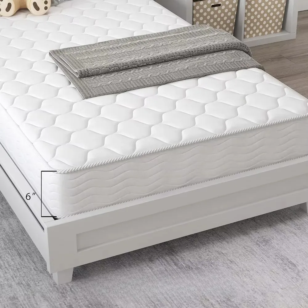 6" Innerspring Full Size Medium Firm Support Relief Mattress, Memory Foam, Cotton, Wool, Box Bed, White
6" Innerspring Full Size Medium Firm Support Relief Mattress, Memory Foam, Cotton, Wool, Box Bed, White