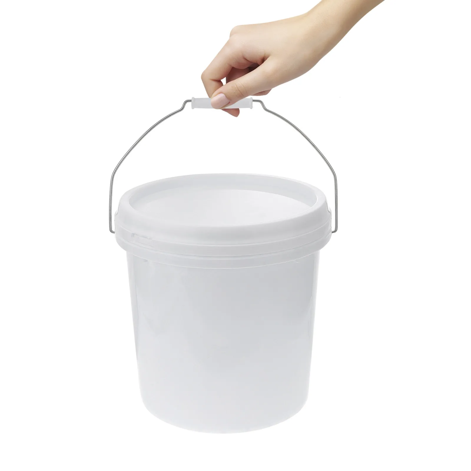 Plastic Household Sealed Bucket White Large Capacity 3 Gallon Portable Round Plastic Water Bucket Water Buckets
Plastic Household Sealed Bucket White Large Capacity 3 Gallon Portable Round Plastic Water Bucket Water Buckets
