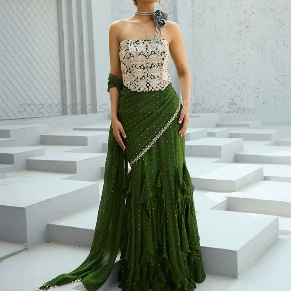 Classic Evening Dresses For Women Strapless Sleeveless Floor Length Backless High Quality Set Formal Event Banquet Wedding Gowns
Classic Evening Dresses For Women Strapless Sleeveless Floor Length Backless High Quality Set Formal Event Banquet Wedding Gowns