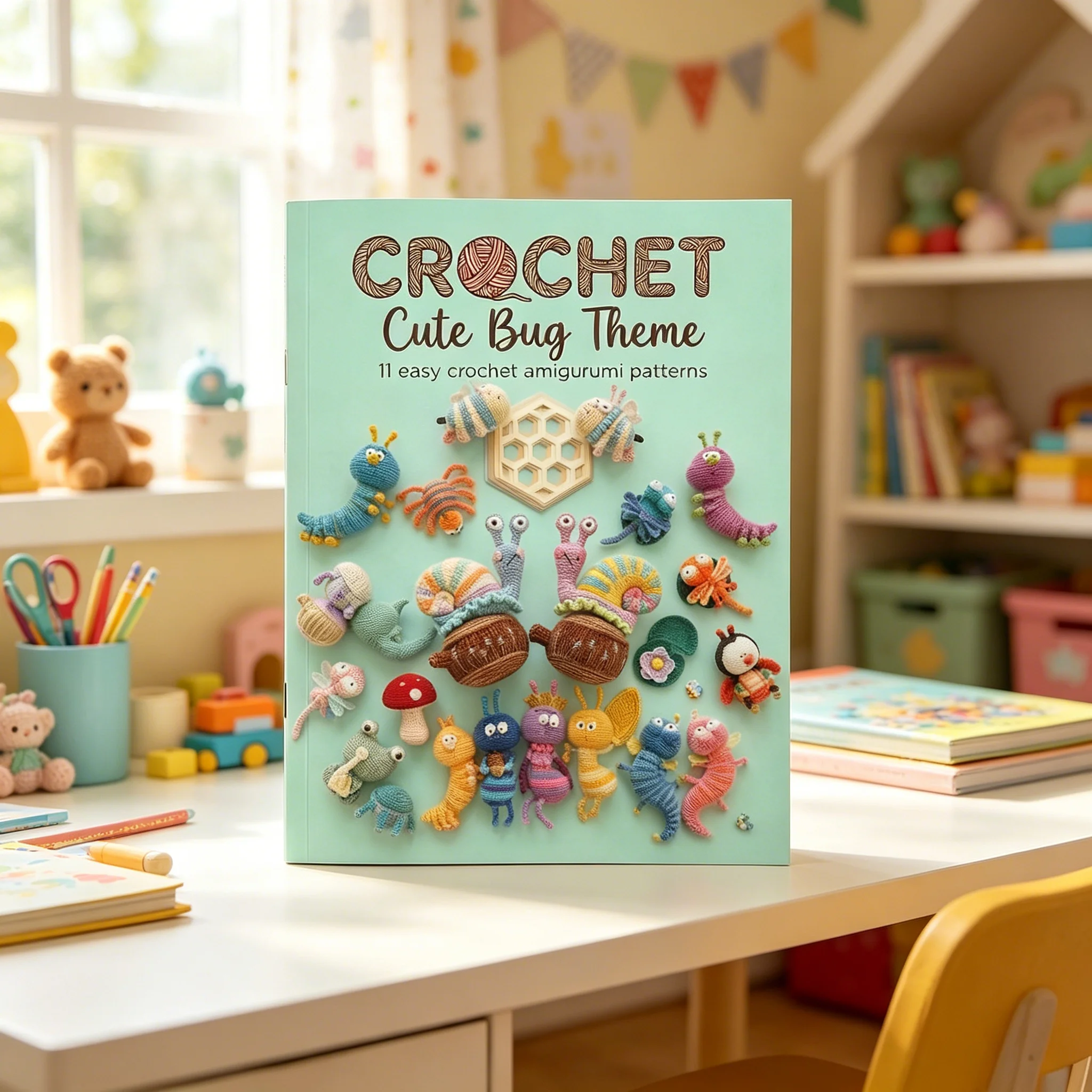 Cute Bug Crochet Pattern Book, Easy Amigurumi Projects for Beginners and Handmade Craft Lovers
Cute Bug Crochet Pattern Book, Easy Amigurumi Projects for Beginners and Handmade Craft Lovers