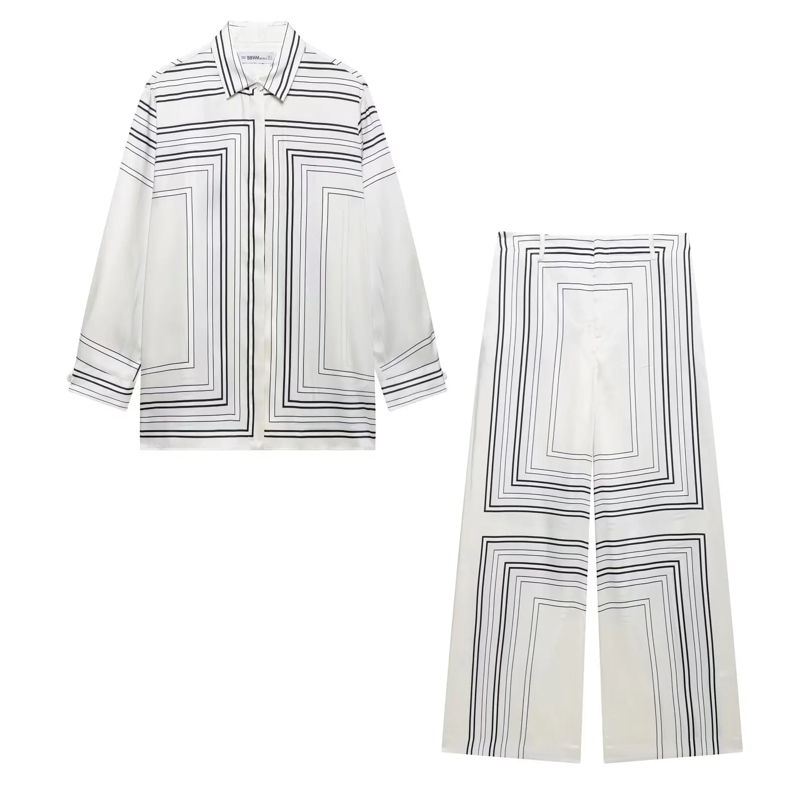 SuperAen European and American Style Women's New 2025 Fashion Long-sleeved Printed Shirt High Waist Trousers Sets
SuperAen European and American Style Women's New 2025 Fashion Long-sleeved Printed Shirt High Waist Trousers Sets