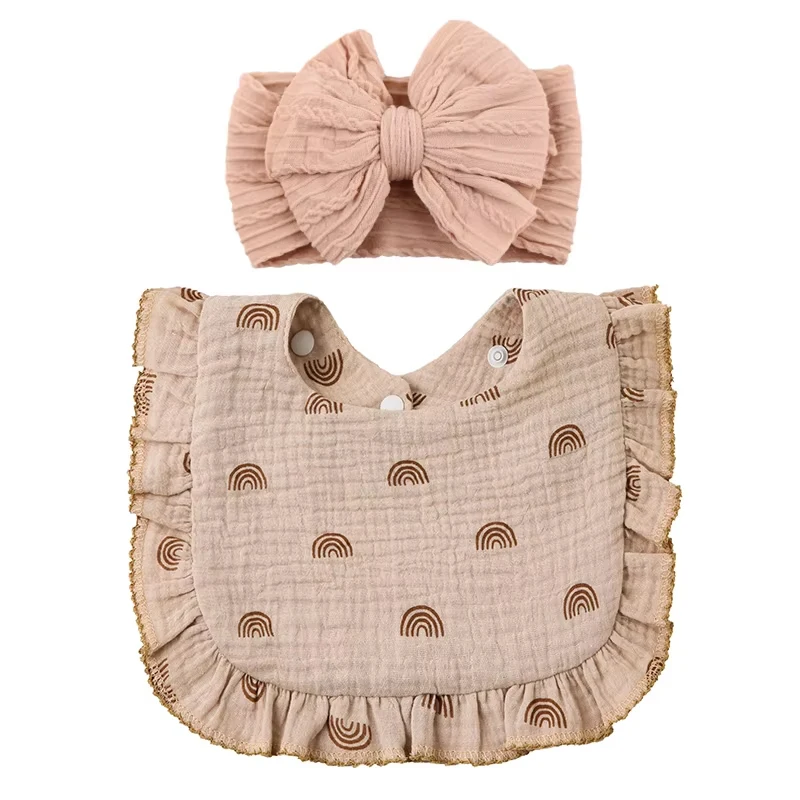 2Pcs Baby Headband Newborn Ruffled Edge Muslin Cotton Baby Bibs Hair Bows Girls Headbands Nylon Elastic Infant Hair Accessories
2Pcs Baby Headband Newborn Ruffled Edge Muslin Cotton Baby Bibs Hair Bows Girls Headbands Nylon Elastic Infant Hair Accessories