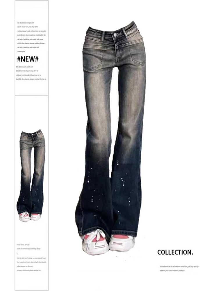 Women Baggy Flare Jeans Vintage Y2k 90s Aesthetic Denim Trousers Emo 2000s Harajuku High Waist Wide Cowboy Pants Trashy Clothes
Women Baggy Flare Jeans Vintage Y2k 90s Aesthetic Denim Trousers Emo 2000s Harajuku High Waist Wide Cowboy Pants Trashy Clothes