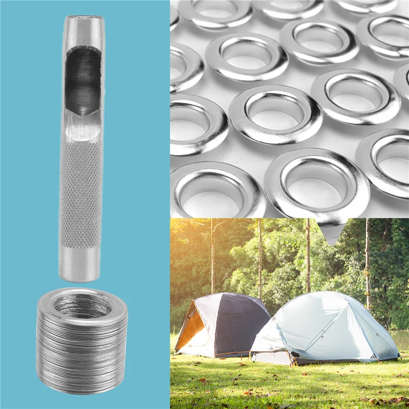 A53Q-100Pcs Punch Grommets And Tarpaulin Awning Tent Tarp Repair Kit Hole Eyelet New
A53Q-100Pcs Punch Grommets And Tarpaulin Awning Tent Tarp Repair Kit Hole Eyelet New