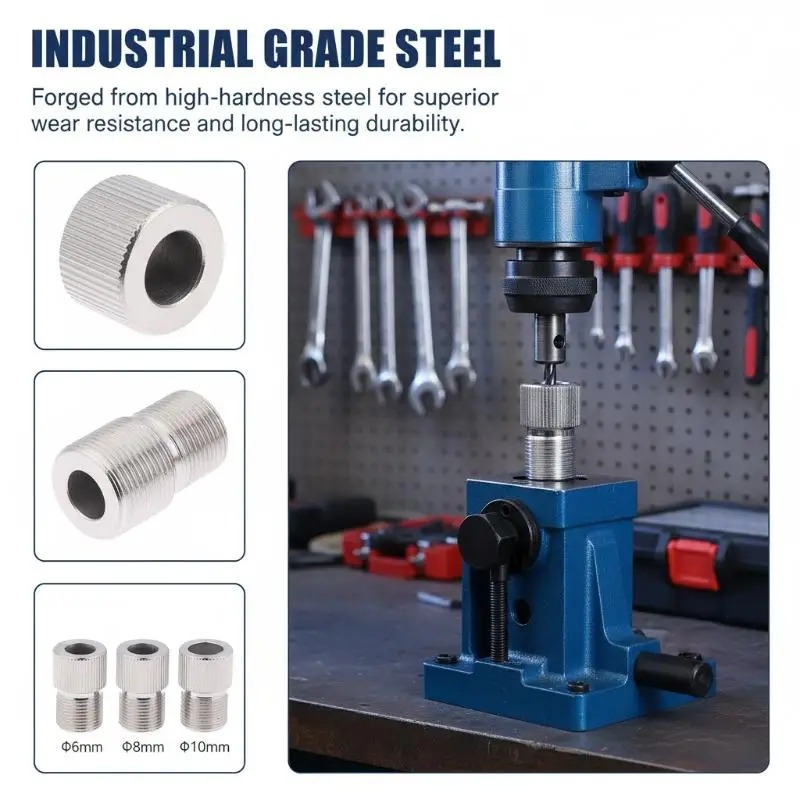 Drill Sleeve 4-10MM Steel Bushing Compatible with M14 Doweling Jig Woodworking for Accurate Hole Placement
Drill Sleeve 4-10MM Steel Bushing Compatible with M14 Doweling Jig Woodworking for Accurate Hole Placement
