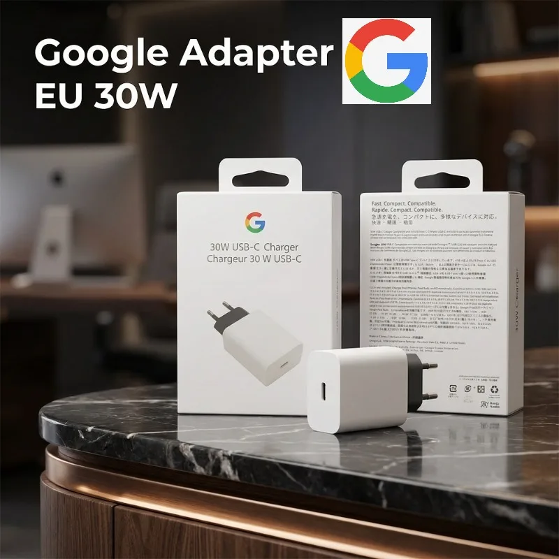 Google Adapter EU 30W Charger, compatible with various USB-C ports, allowing you to charge your device anywhere, in any situati
Google Adapter EU 30W Charger, compatible with various USB-C ports, allowing you to charge your device anywhere, in any situati