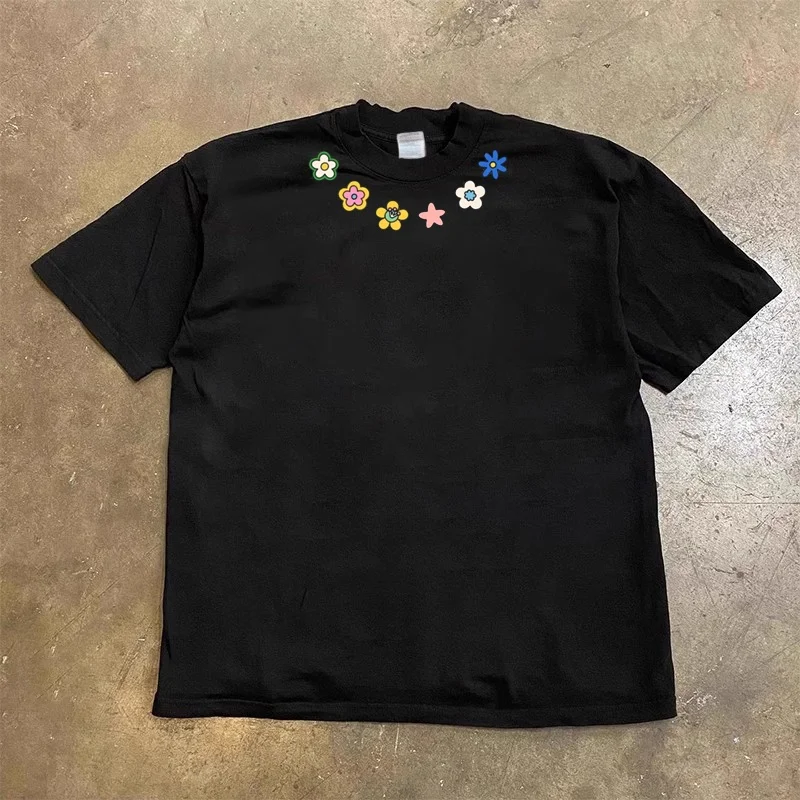 Pure Cotton 260g Heavyweight Breathable Floral Simple Style Youth Men's Short Sleeve T-shirt Small Chen Story Multi
Pure Cotton 260g Heavyweight Breathable Floral Simple Style Youth Men's Short Sleeve T-shirt Small Chen Story Multi