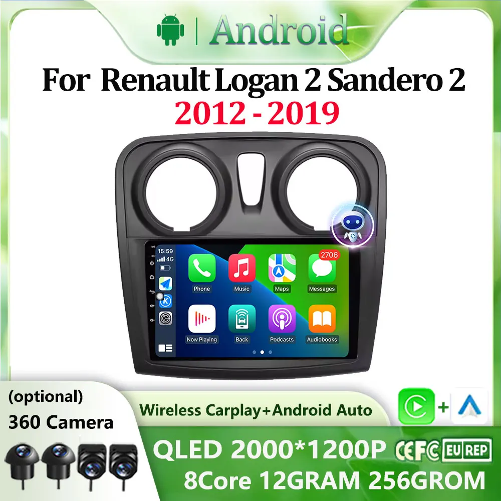F6NAVI for Renault Logan 2 Sandero 2 2012 - 2019 Android 14 Car Radio Multimedia Video Player GPS Navigation Stereo DVD carplay
F6NAVI for Renault Logan 2 Sandero 2 2012 - 2019 Android 14 Car Radio Multimedia Video Player GPS Navigation Stereo DVD carplay