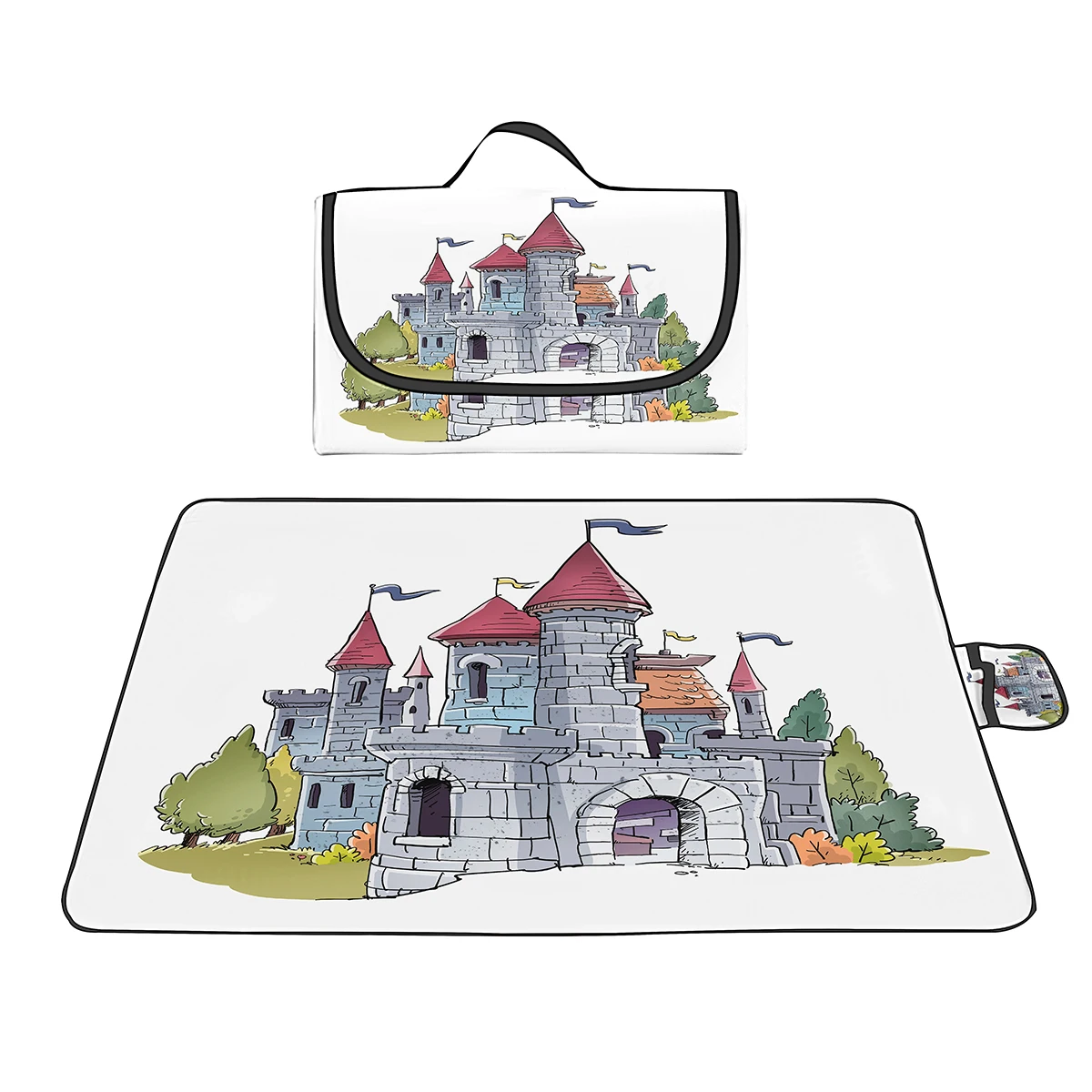 Picnic Blanket Large Camping Mat Cartoon Castle Sandproof Waterproof Beach Mat Travel Outdoor Play Mat for Family,Concerts,Park
Picnic Blanket Large Camping Mat Cartoon Castle Sandproof Waterproof Beach Mat Travel Outdoor Play Mat for Family,Concerts,Park