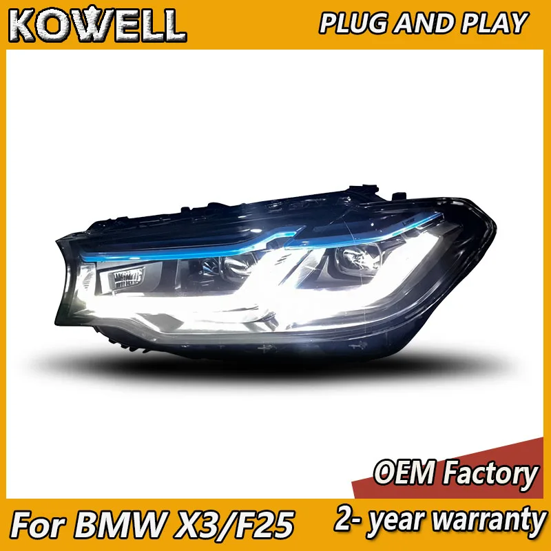 Стайлинг автомобиля для BMW X3 F25, головной свет 2010-2017 X4 F26, фара DRL, указатель поворота, линза проектора дальнего света
Стайлинг автомобиля для BMW X3 F25, головной свет 2010-2017 X4 F26, фара DRL, указатель поворота, линза проектора дальнего света