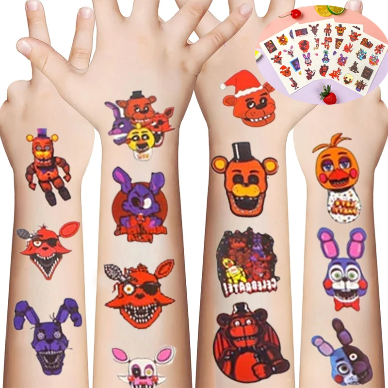 Five Nights At Freddy's 2 Kid Cartoon Cute Fun DIY Tattoos Stickers Creative Personalized Bear Temporary Tattoos Sticker Gifts
Five Nights At Freddy's 2 Kid Cartoon Cute Fun DIY Tattoos Stickers Creative Personalized Bear Temporary Tattoos Sticker Gifts