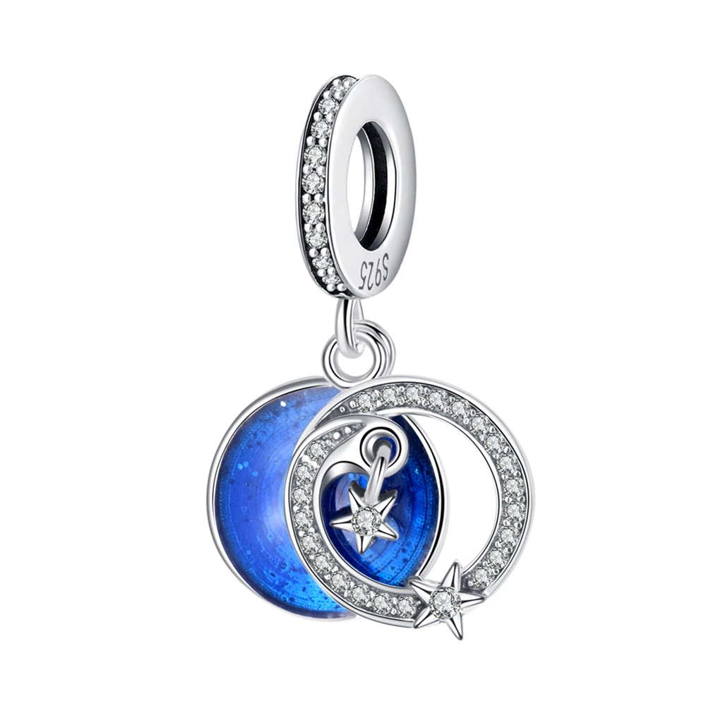 Синий эмалированный амулет PANQDIY, сияющее звездное небо, подвеска из стерлингового серебра 925 пробы, Шарм-бусина для оригинального браслета, аксессуары «сделай сам»
Синий эмалированный амулет PANQDIY, сияющее звездное небо, подвеска из стерлингового серебра 925 пробы, Шарм-бусина для оригинального браслета, аксессуары «сделай сам»
