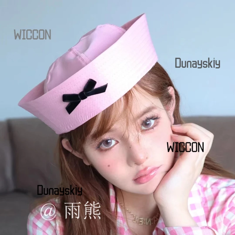 Pink Sailor Hat with Oversized Bow Korean Style Cute Bucket Hat for Sweet Lolita JK Navy-Inspired Summer Caps Cosplay/Halloween
Pink Sailor Hat with Oversized Bow Korean Style Cute Bucket Hat for Sweet Lolita JK Navy-Inspired Summer Caps Cosplay/Halloween