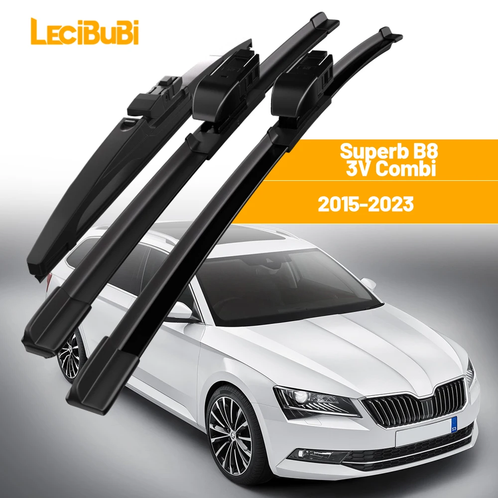 Для Skoda Superb B8 3V Combi 2015-2023 1 комплект передних и задних щеток стеклоочистителей стеклоочистителей 2016 2017 2018 аксессуары 
Для Skoda Superb B8 3V Combi 2015-2023 1 комплект передних и задних щеток стеклоочистителей стеклоочистителей 2016 2017 2018 аксессуары