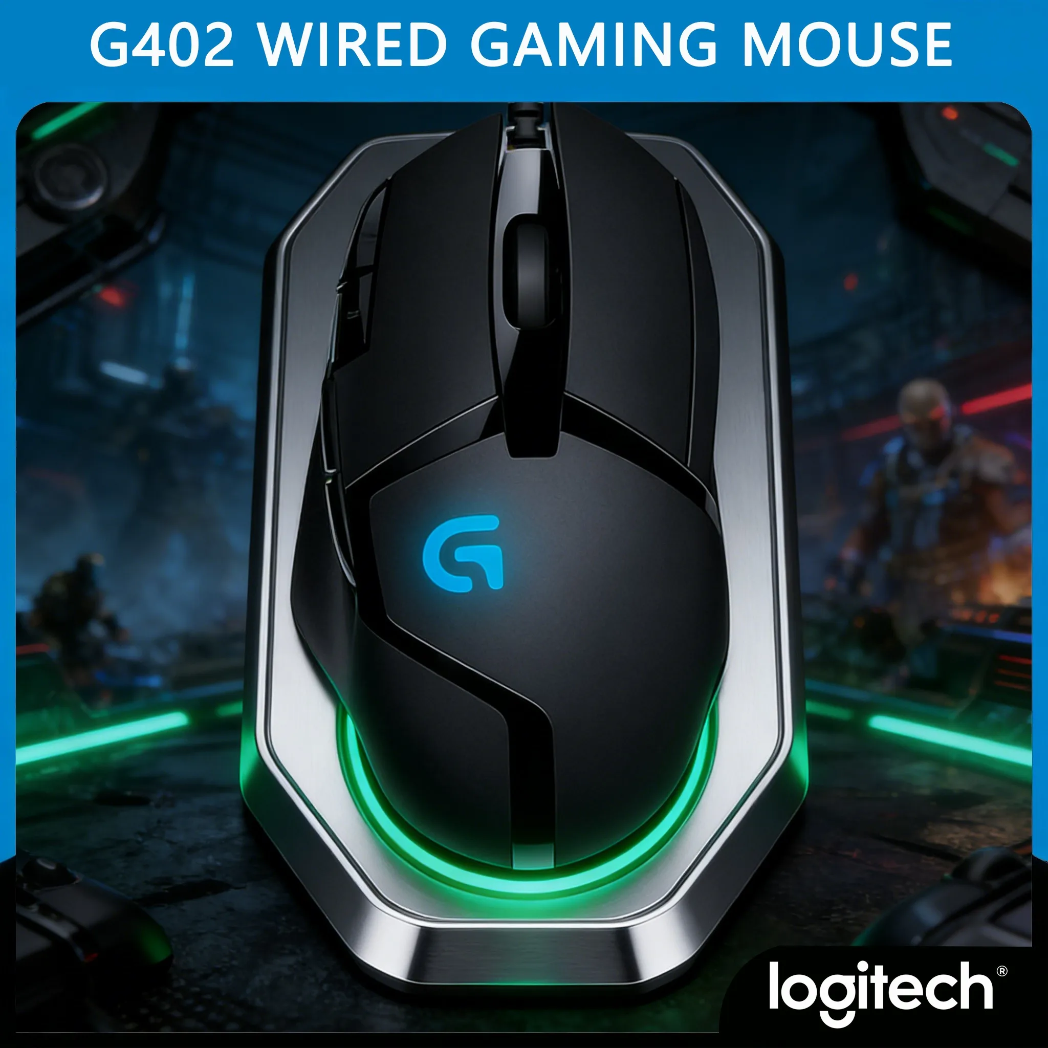 Logitech G402 — легкая конструкция для игр на весь день
Logitech G402 — легкая конструкция для игр на весь день