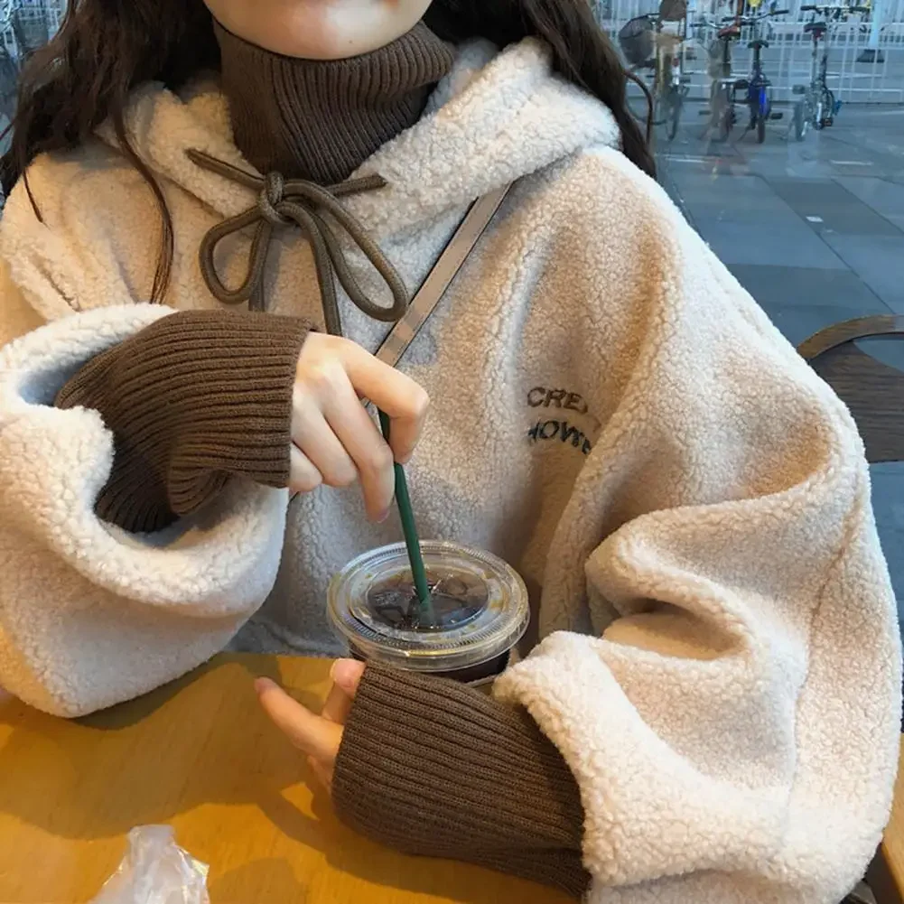 Plush Women Hoodie Solid Color Loose Pullover Hooded Korean Fashion Cold-proof Thicken Soft Spring Hooded Sweatshirts
Plush Women Hoodie Solid Color Loose Pullover Hooded Korean Fashion Cold-proof Thicken Soft Spring Hooded Sweatshirts