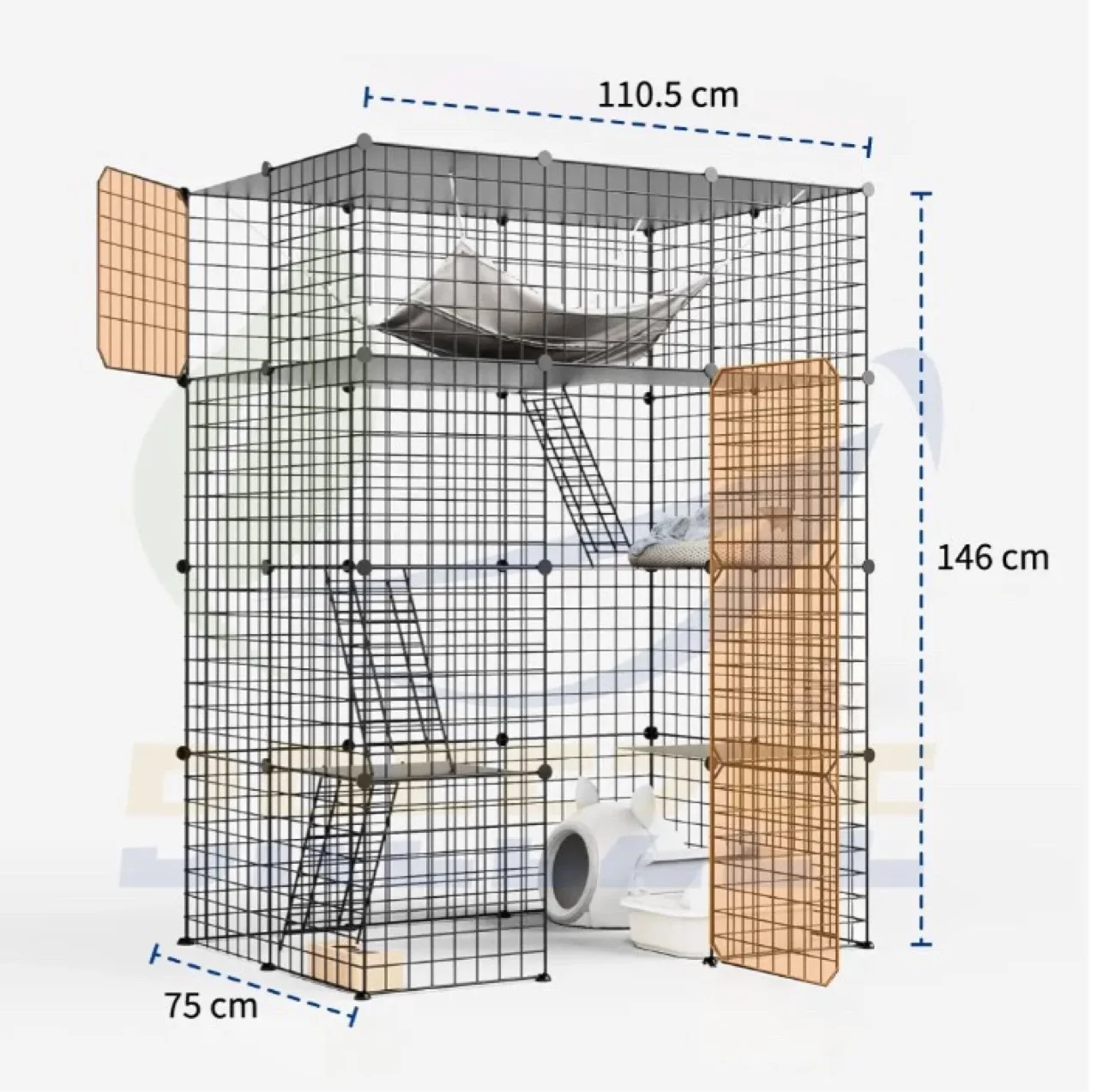 Big Large Capacity Metal Outdoor Pet Cat Cage For Cats
Big Large Capacity Metal Outdoor Pet Cat Cage For Cats