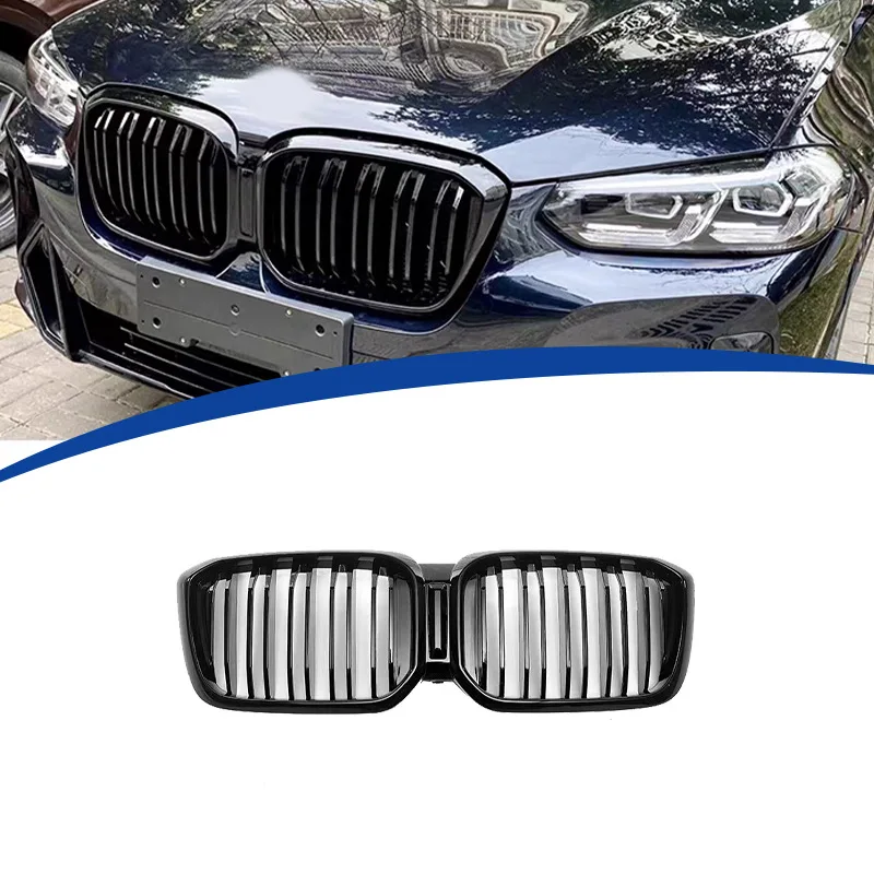 Для BMW X3 G01/2022-2024 двуспальная глянцевая черная решетка, крышка гоночных решеток, комплект кузова из АБС-пластика, замена OEM
Для BMW X3 G01/2022-2024 двуспальная глянцевая черная решетка, крышка гоночных решеток, комплект кузова из АБС-пластика, замена OEM