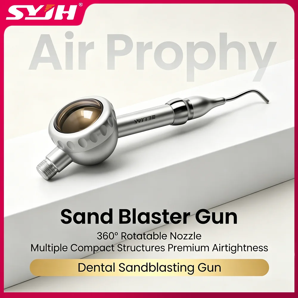 SYJH 2/4 Holes Dental Sandblasting Machine Teeth Whitening Spray Polisher Air Driven 360° Nozzle Dental Unit for Dentist
SYJH 2/4 Holes Dental Sandblasting Machine Teeth Whitening Spray Polisher Air Driven 360° Nozzle Dental Unit for Dentist