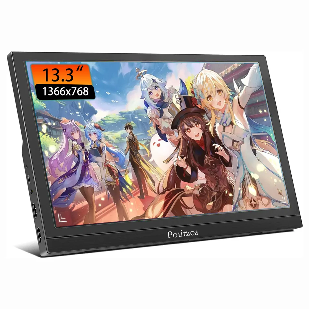 Portable Monitor 13.3/11.6 inch 1366X768 16:9 HD 60Hz Pc displays TFT Panel HDMI Compatible With PS4/PS5 Laptop Raspberry Series
Portable Monitor 13.3/11.6 inch 1366X768 16:9 HD 60Hz Pc displays TFT Panel HDMI Compatible With PS4/PS5 Laptop Raspberry Series