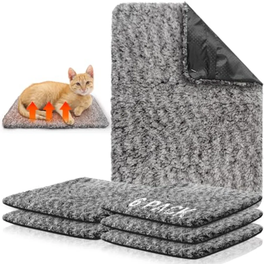 6 Pack Self Warming Cat Pads Self Heating Dog Mats Etra Warm Thermal Pet Bed Washable Pet Crate Mat Blanket Removable Cover Non
6 Pack Self Warming Cat Pads Self Heating Dog Mats Etra Warm Thermal Pet Bed Washable Pet Crate Mat Blanket Removable Cover Non