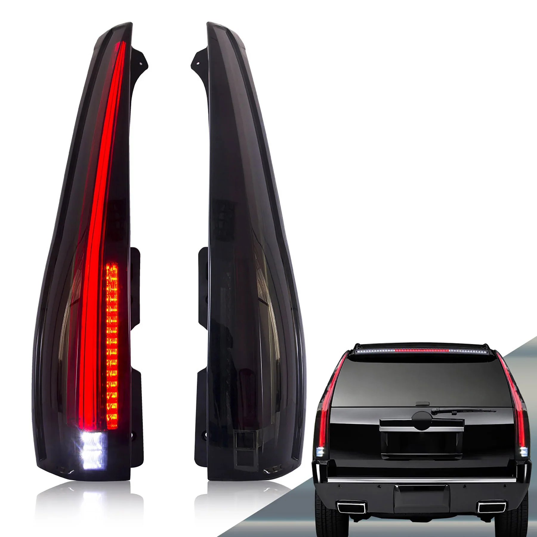 VLAND LED Tail Lights For Cadillac Escalade 2007-2014 Third generation w/ Red Turn Signal
VLAND LED Tail Lights For Cadillac Escalade 2007-2014 Third generation w/ Red Turn Signal