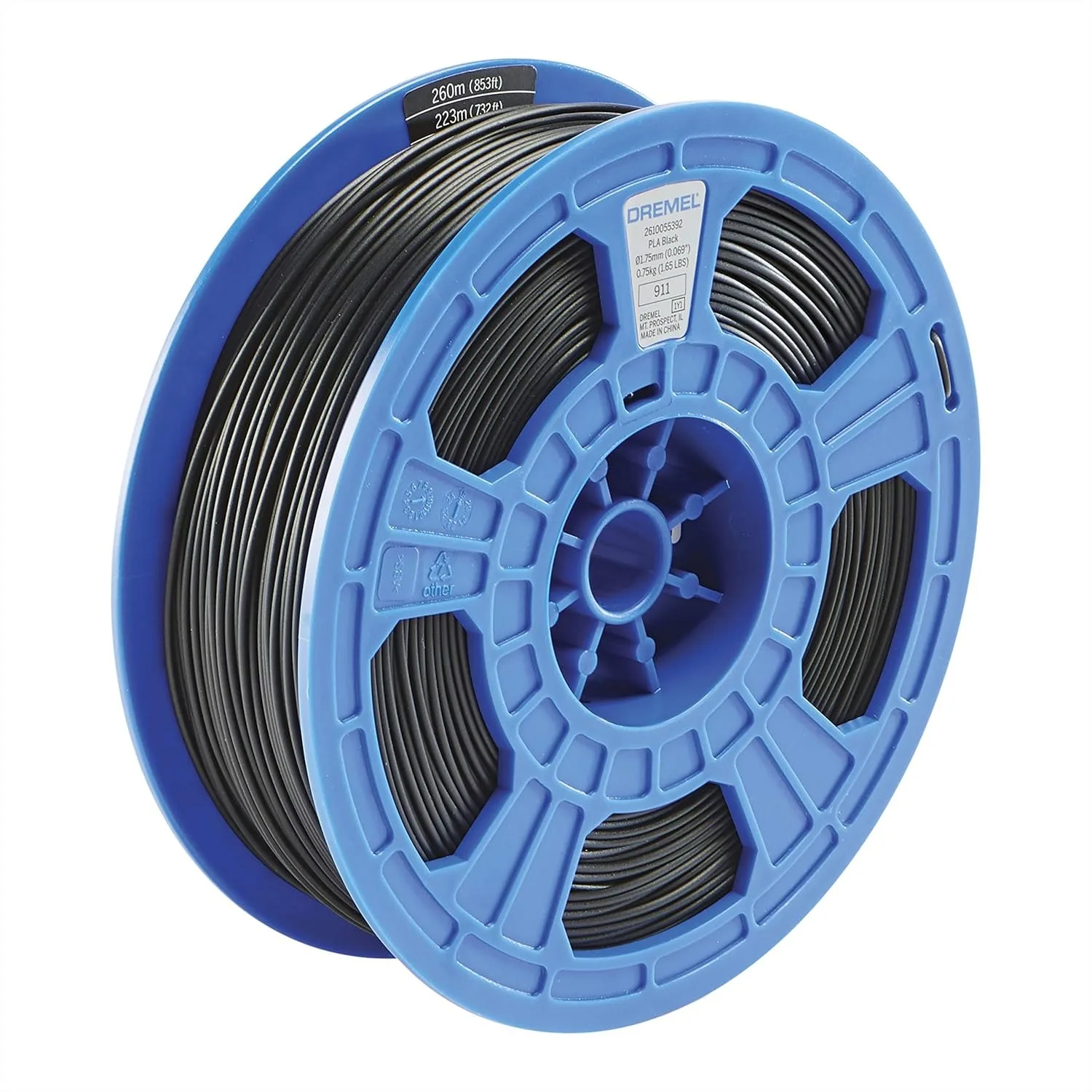 1.75mm PLA 3D Printer Filament, Black, 0.75kg Spool, RFID Enabled, New Formula for Improved Print Quality
1.75mm PLA 3D Printer Filament, Black, 0.75kg Spool, RFID Enabled, New Formula for Improved Print Quality
