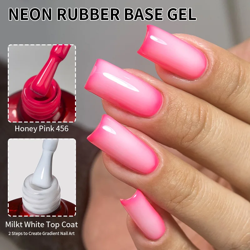 MSHARE 10ml Honey Pink Rubber Base Gel Neon Nail Polish Camouflage Dark Blue Fluorescent Soak off UV Varnish for Professional Us
MSHARE 10ml Honey Pink Rubber Base Gel Neon Nail Polish Camouflage Dark Blue Fluorescent Soak off UV Varnish for Professional Us