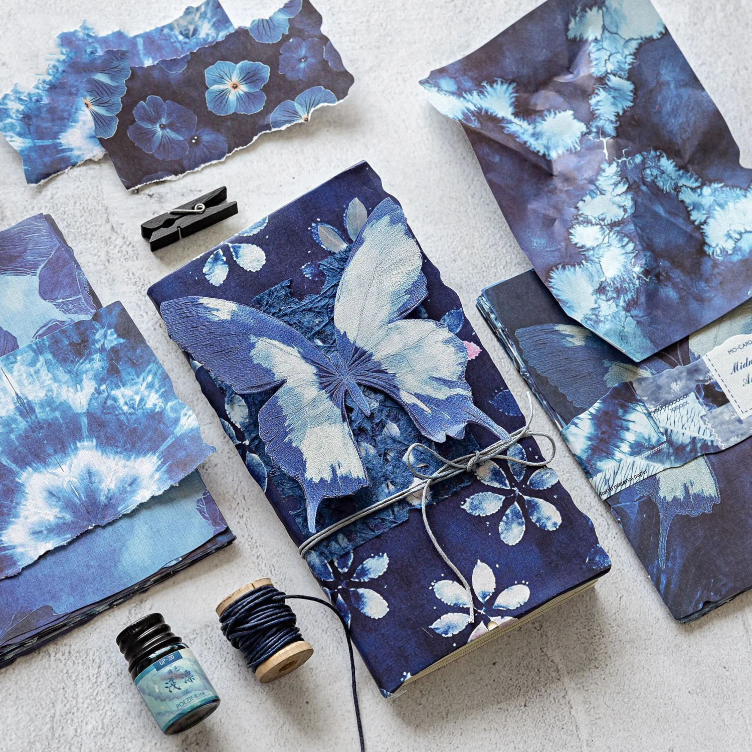 Tie Dyeing Between Paper Series Vintage Smudge Flower Landscape Material Paper Creative DIY Junk Journal Collage Stationery
Tie Dyeing Between Paper Series Vintage Smudge Flower Landscape Material Paper Creative DIY Junk Journal Collage Stationery