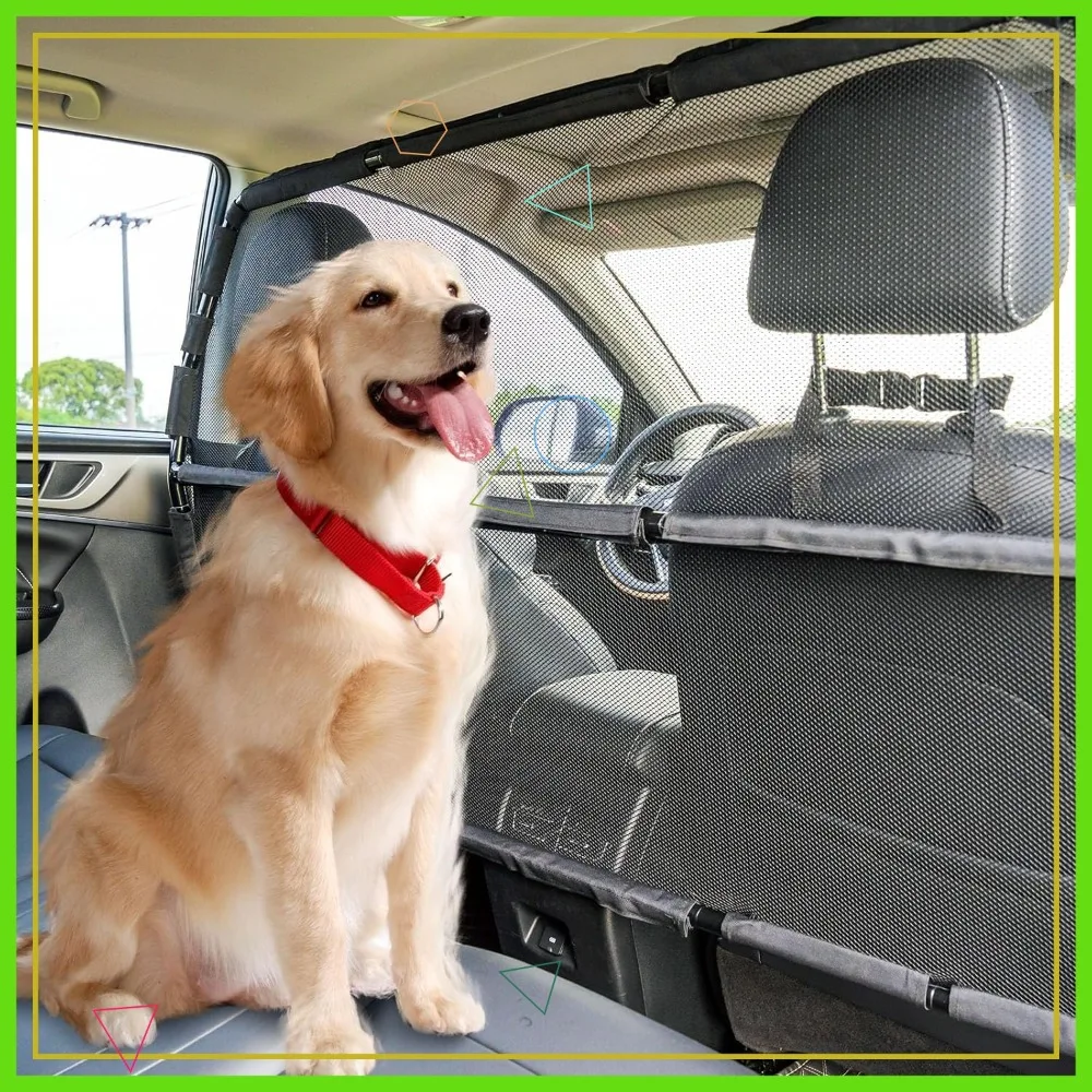 56" Dog Car Barrier, Escape-Proof Mesh Divider for SUV & Truck, Secure 2nd/3rd Row Gate
56" Dog Car Barrier, Escape-Proof Mesh Divider for SUV & Truck, Secure 2nd/3rd Row Gate
