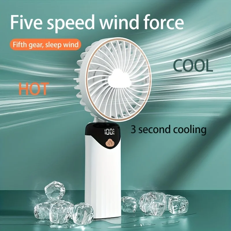 12-Hr USB/Battery Powered Wearable Fan with 5-Speed, Quick Cooling - Perfect for Travel, Office,
12-Hr USB/Battery Powered Wearable Fan with 5-Speed, Quick Cooling - Perfect for Travel, Office,