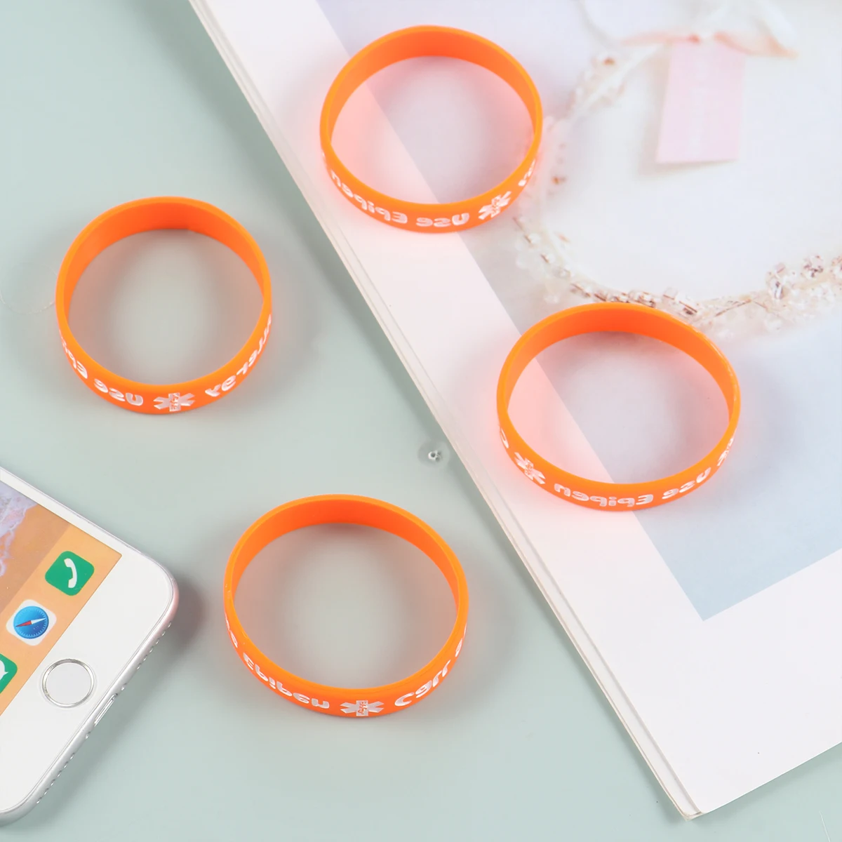 4 Pcs Silicone Bracelets for Kids Girls PVC Wristbands Childrens Party Medical Warning Design Comfortable Waterproof Durability
4 Pcs Silicone Bracelets for Kids Girls PVC Wristbands Childrens Party Medical Warning Design Comfortable Waterproof Durability