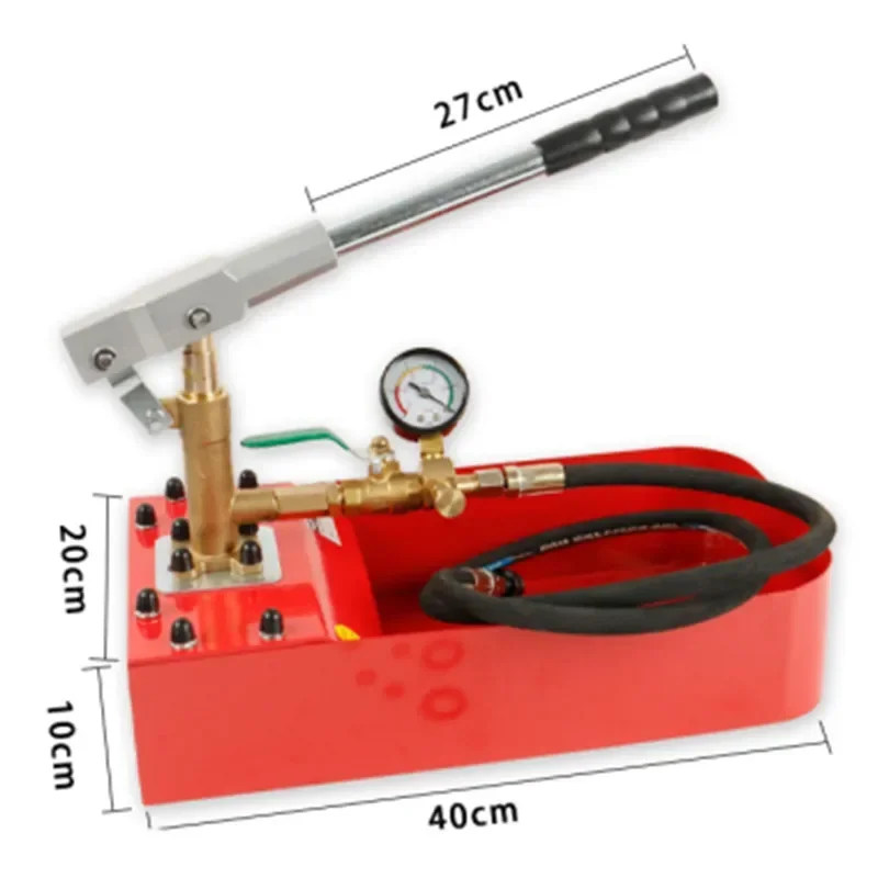 1PC 50kg copper manual pressure test pump pipeline pressure test PPR water supply water test machine floor heating leak detector
1PC 50kg copper manual pressure test pump pipeline pressure test PPR water supply water test machine floor heating leak detector