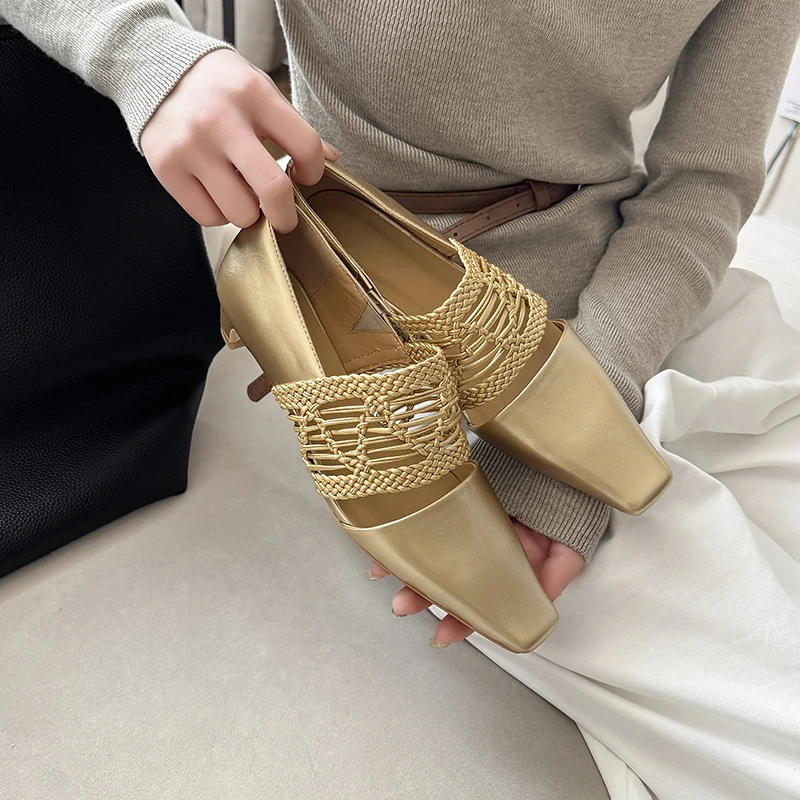 2026 new summer women sandals natural leather 22-26cm cowhide+pigskin+weave fabric square toe high heel women shoes fashion
2026 new summer women sandals natural leather 22-26cm cowhide+pigskin+weave fabric square toe high heel women shoes fashion