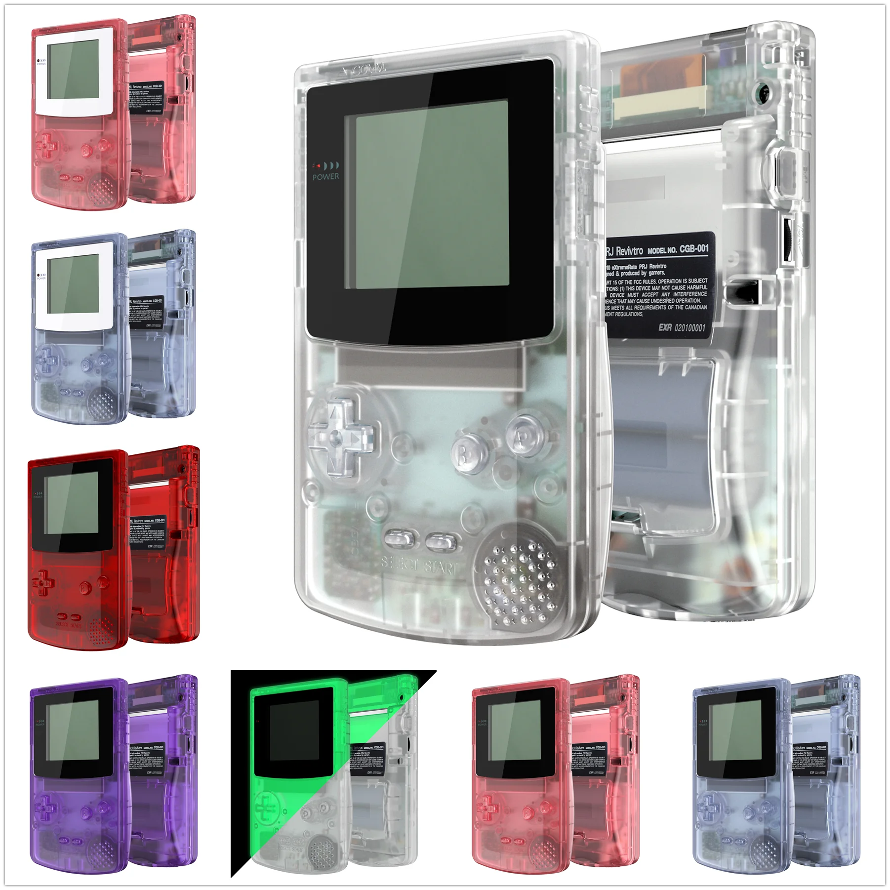 eXtremeRate IPS Ready Upgraded Replacement Shell Full Housing Cover & Buttons for Gameboy Color for GBC - Clear Series
eXtremeRate IPS Ready Upgraded Replacement Shell Full Housing Cover & Buttons for Gameboy Color for GBC - Clear Series