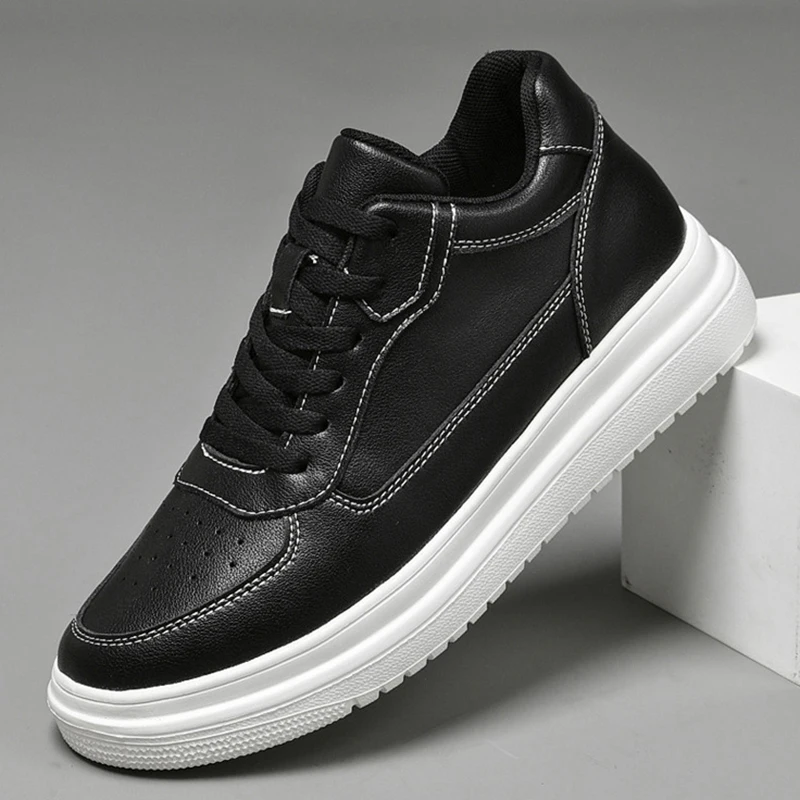 Men's Leather Height-increasing Shoes Comfortable Lightweight and Casual Sneakers Outdoor Large Size Running Sneakers Size 36-46
Men's Leather Height-increasing Shoes Comfortable Lightweight and Casual Sneakers Outdoor Large Size Running Sneakers Size 36-46