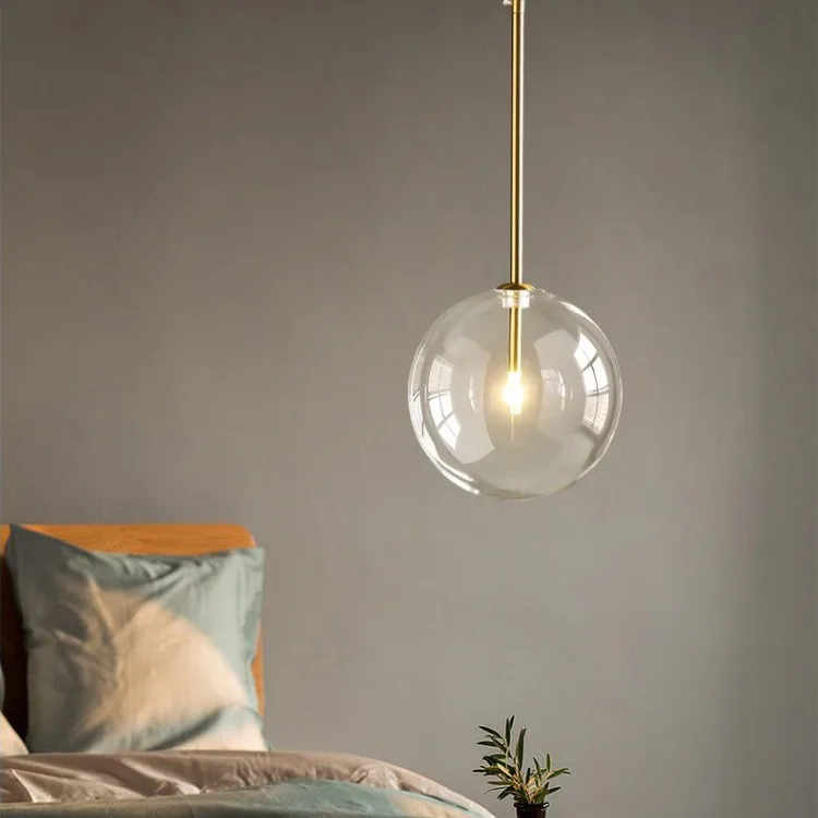 Modern Led Pendant Lamp Glass Ball Bedroom Hanging Nordic Living Indoor Decor Lighting Kitchen Bar Round Gold Suspension Lights
Modern Led Pendant Lamp Glass Ball Bedroom Hanging Nordic Living Indoor Decor Lighting Kitchen Bar Round Gold Suspension Lights
