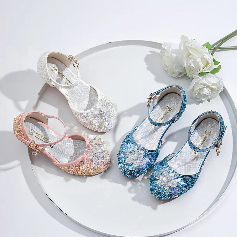 Girls Elegant High Heels 2026 New Blue Glitter Crystal Princess Shoes For Kid's Girls Kids Party Wedding Flower Student Shoes
Girls Elegant High Heels 2026 New Blue Glitter Crystal Princess Shoes For Kid's Girls Kids Party Wedding Flower Student Shoes